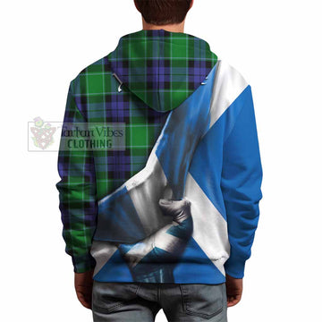 Haldane Tartan Hoodie with Family Crest Scotland Patriotic Style - Tartan Vibes Clothing