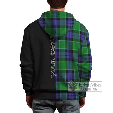 Haldane Tartan Hoodie with Family Crest and Half Of Me Style - Tartan Vibes Clothing