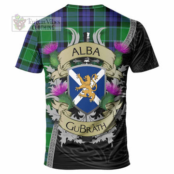 Haldane Tartan Family Crest T-Shirt Lion Rampant Royal Thistle Shield Celtic Inspired - Tartan Vibes Clothing