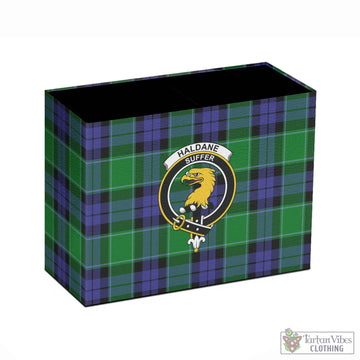 Haldane Tartan Pen Holder with Family Crest - Tartan Vibes Clothing