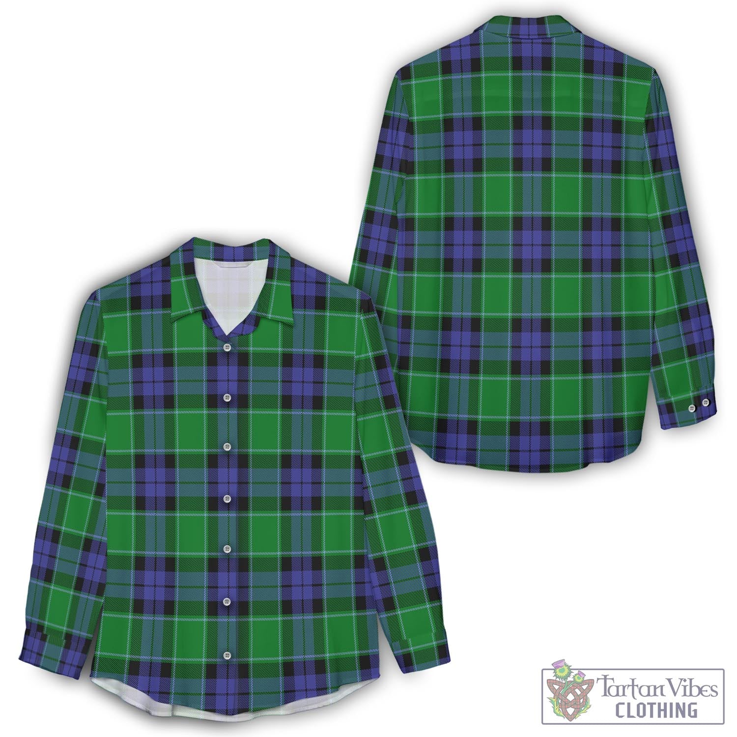Haldane Tartan Women's Casual Shirt - Tartan Vibes Clothing