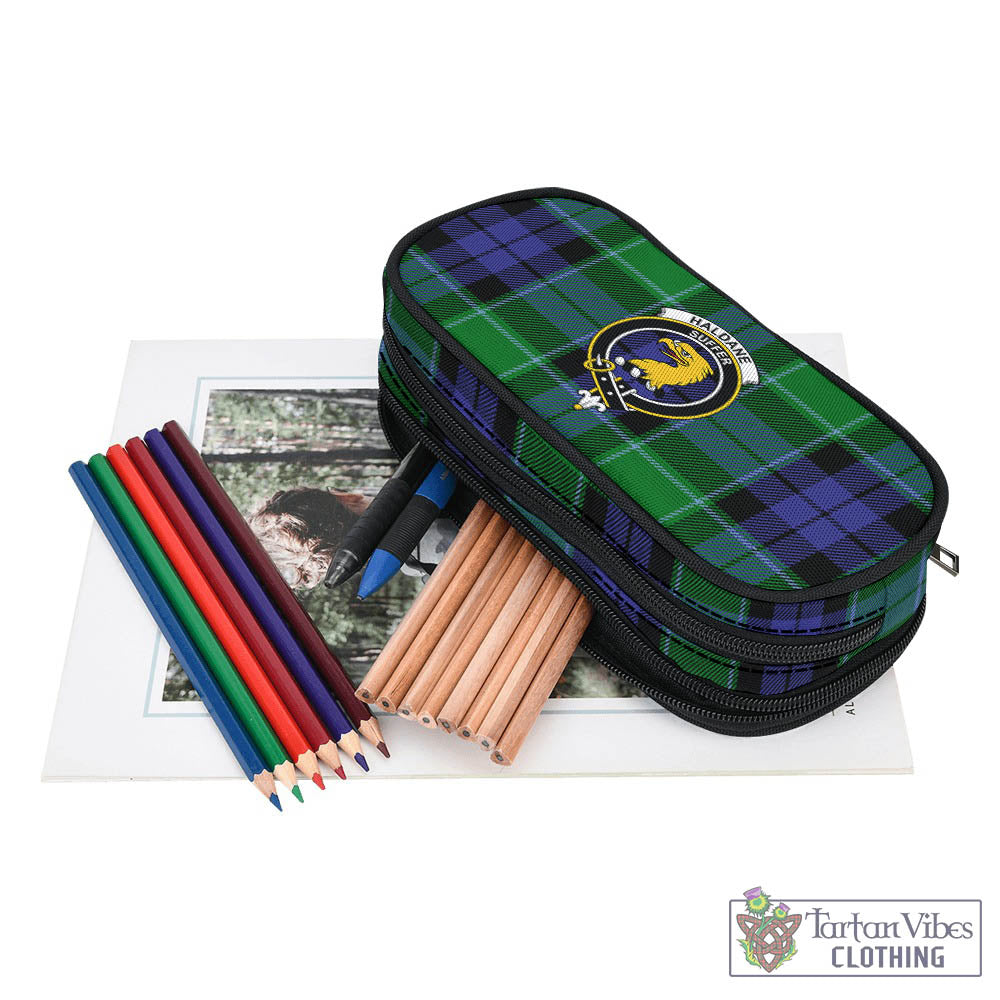 Haldane Tartan Pen and Pencil Case with Family Crest - Tartan Vibes Clothing