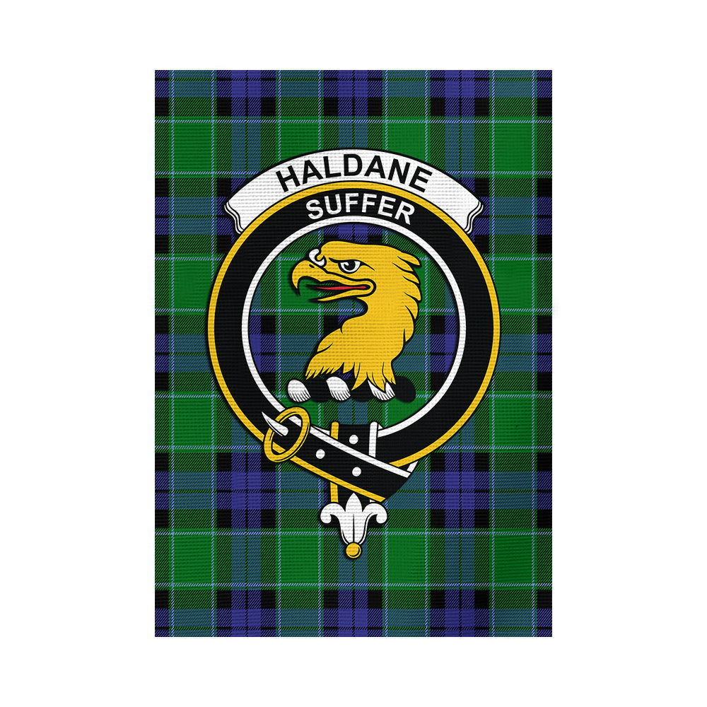 Haldane Tartan Flag with Family Crest - Tartan Vibes Clothing