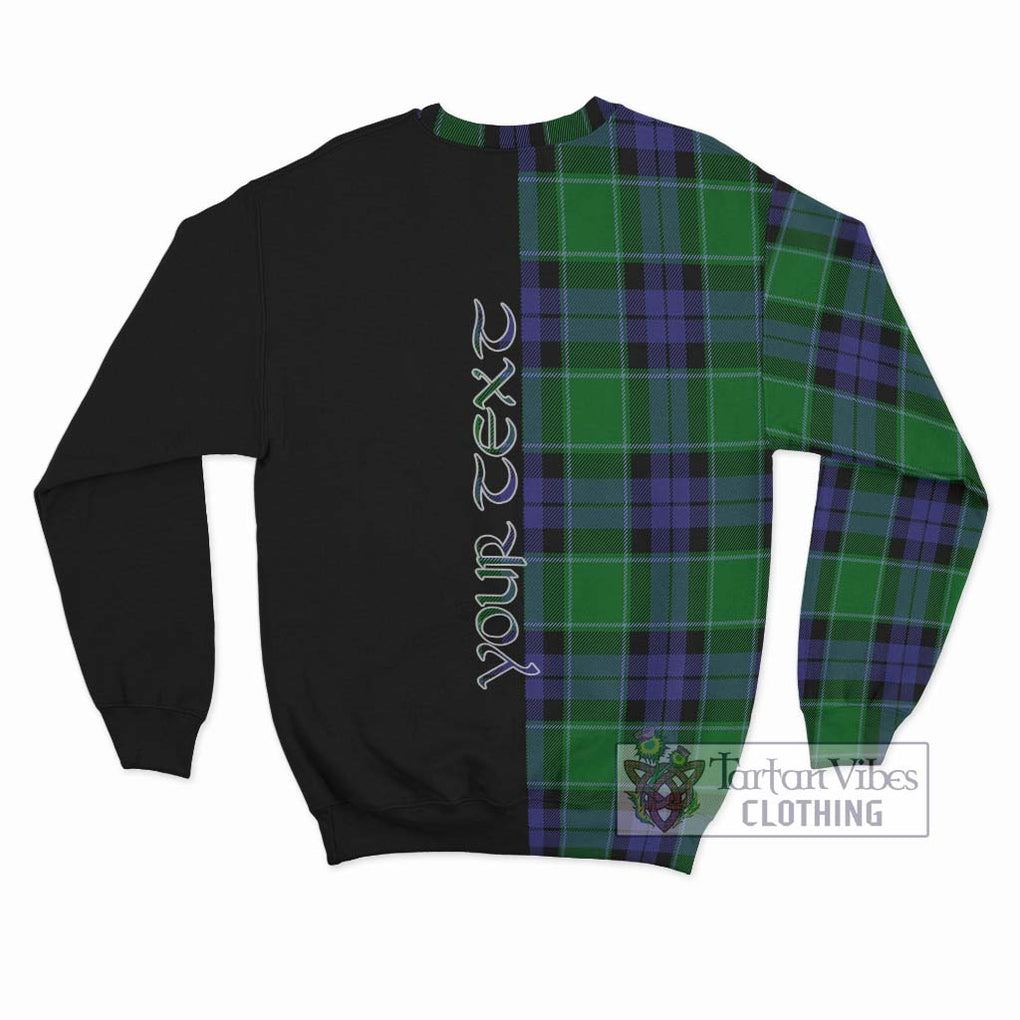 Haldane Tartan Sweatshirt with Family Crest and Half Of Me Style - Tartan Vibes Clothing