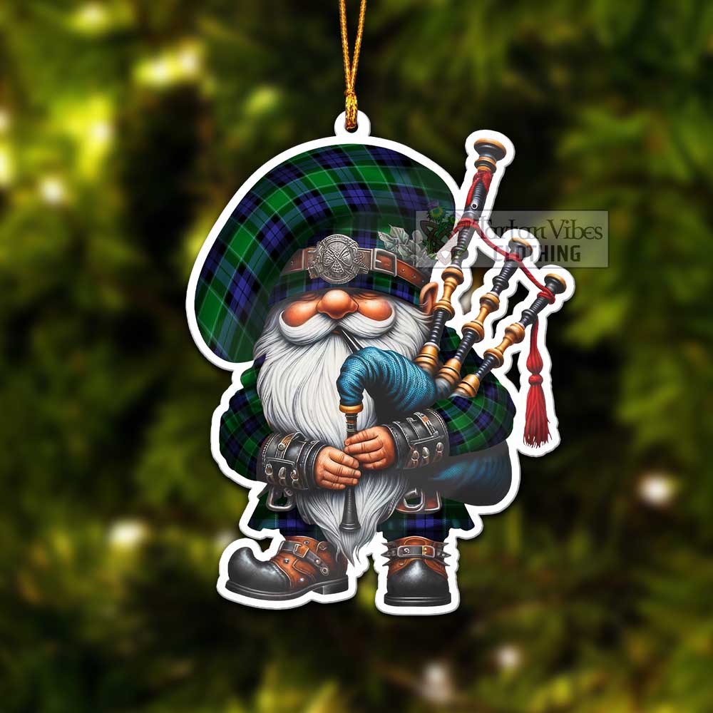Haldane Tartan Bagpiper Gnome Christmas Ornament - Tartan Vibes Clothing