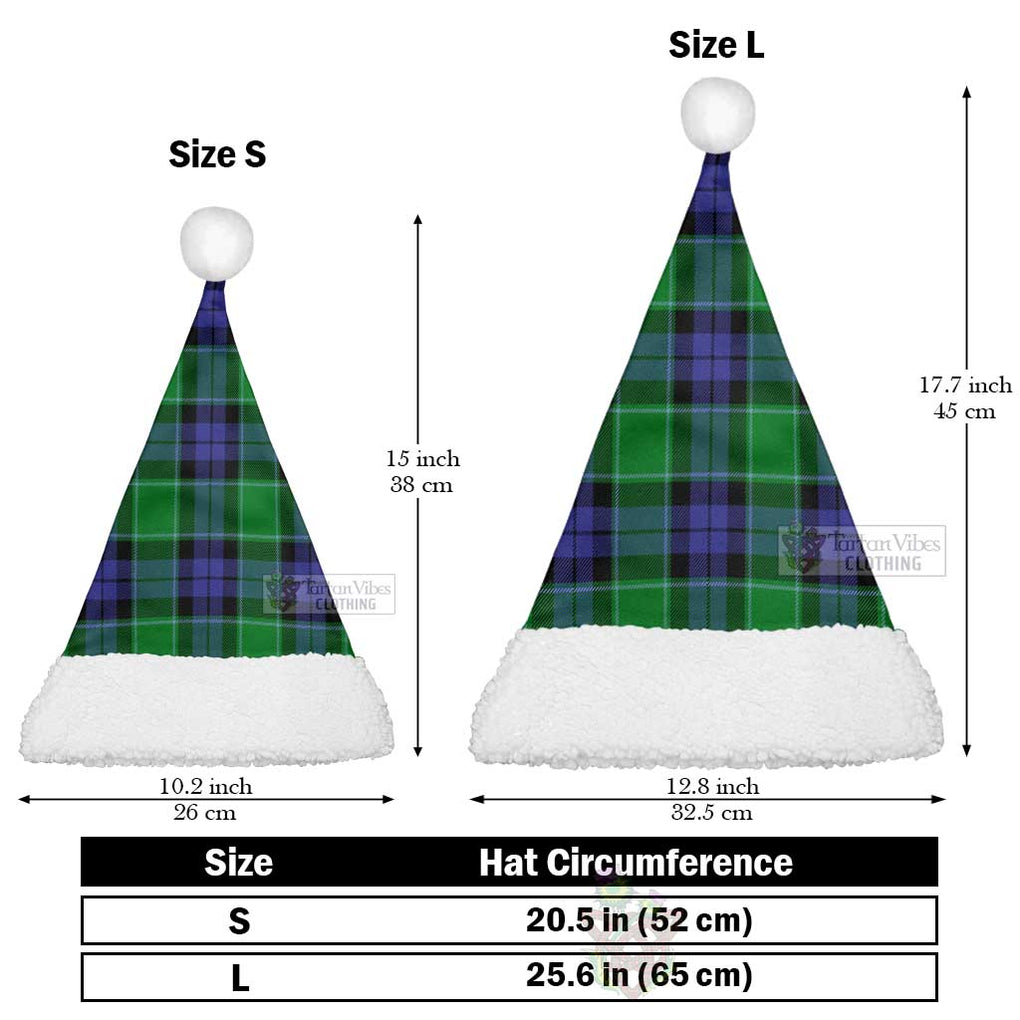 Haldane Tartan Christmas Santa Hats Christmas Hat L 25.6in (65cm) - Tartan Vibes Clothing