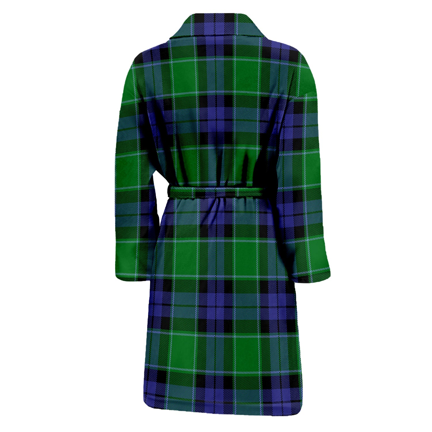 Haldane Tartan Bathrobe with Family Crest - Tartan Vibes Clothing