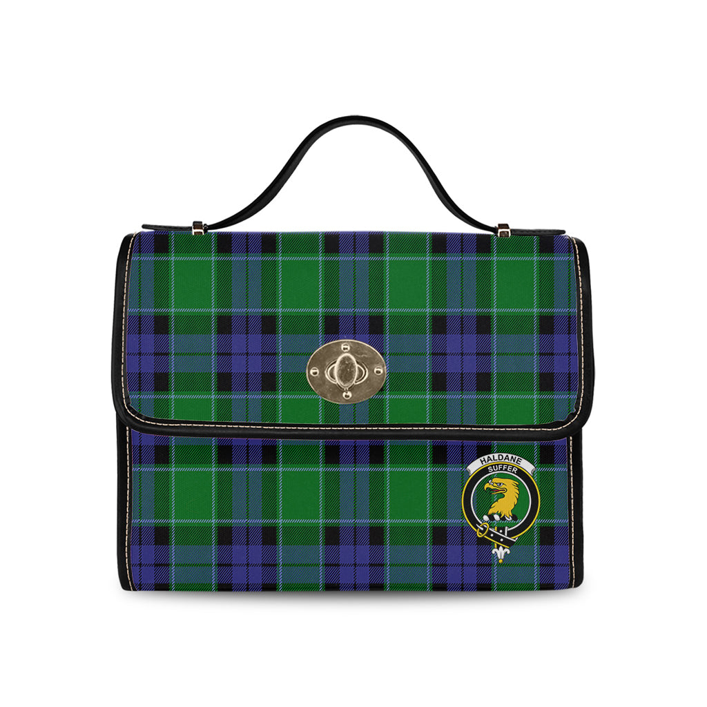 haldane-tartan-leather-strap-waterproof-canvas-bag-with-family-crest