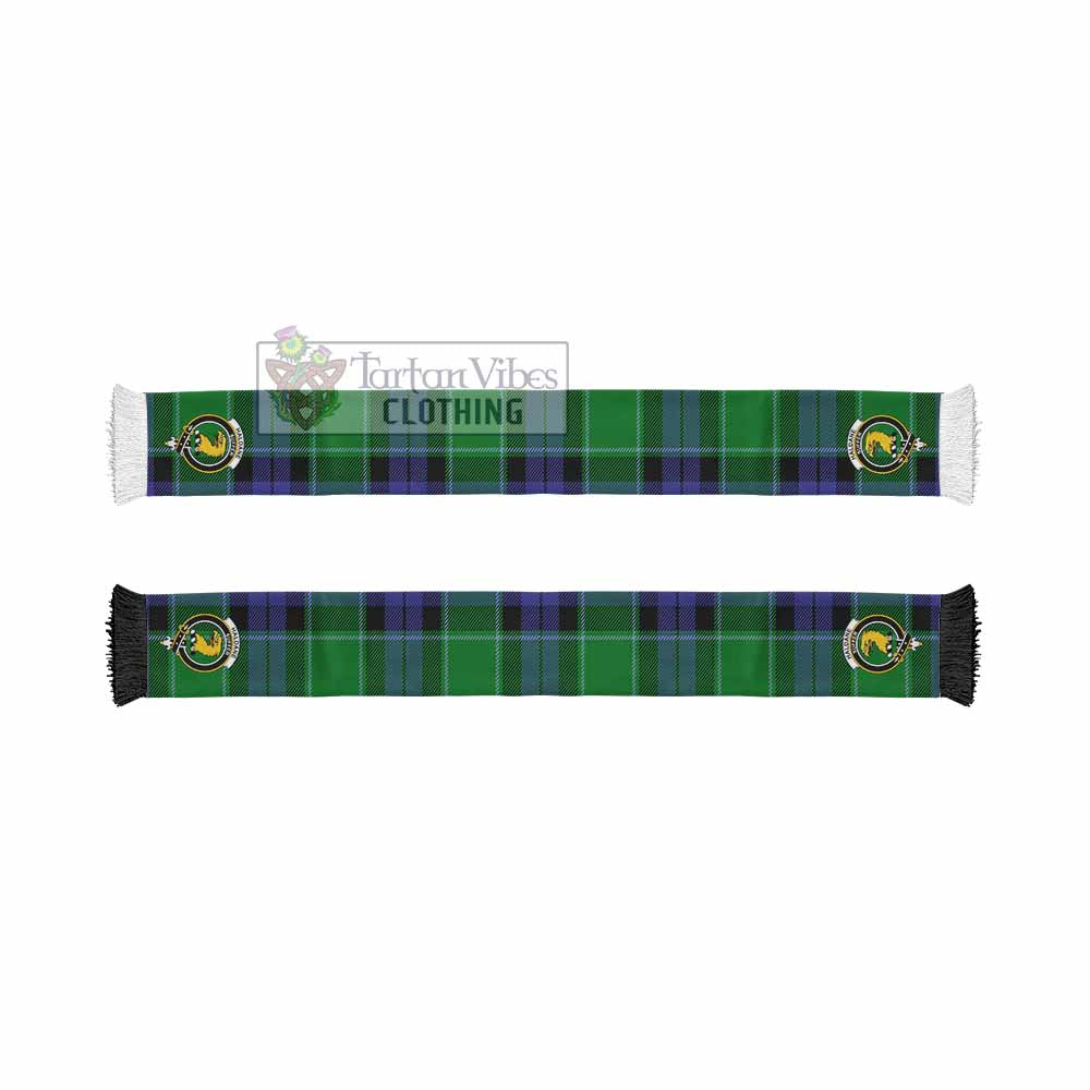 Tartan Vibes Clothing Haldane Tartan Ruffneck Scarf with Family Crest