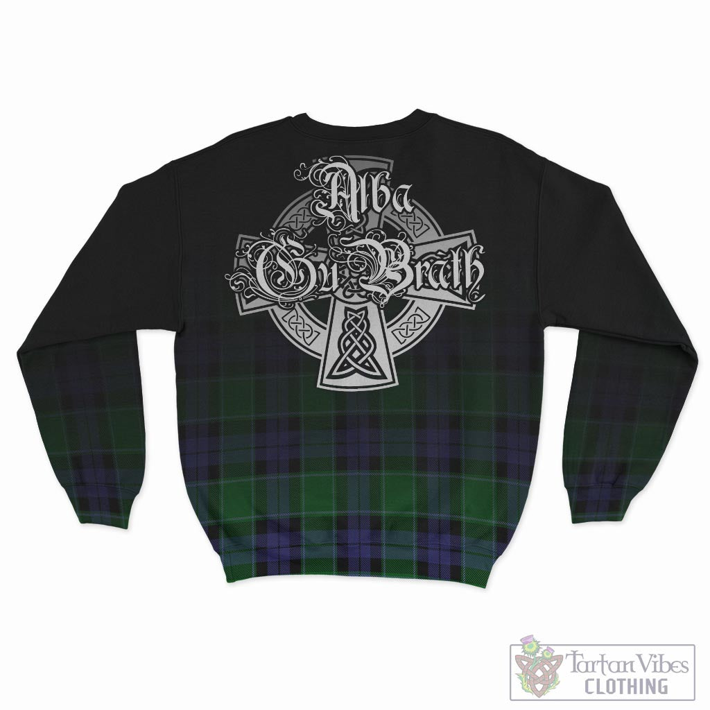 Haldane Tartan Sweatshirt Featuring Alba Gu Brath Family Crest Celtic Inspired - Tartan Vibes Clothing
