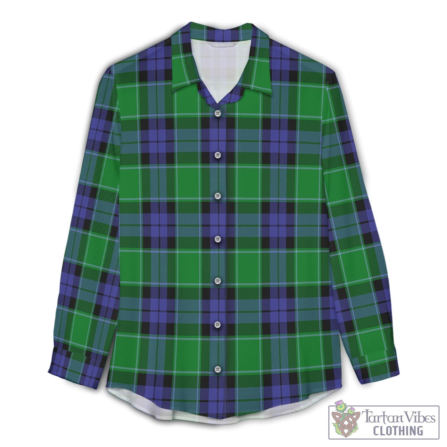 Haldane Tartan Women's Casual Shirt - Tartan Vibes Clothing