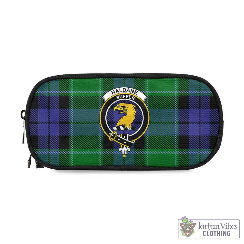 Haldane Tartan Pen and Pencil Case with Family Crest - Tartan Vibes Clothing