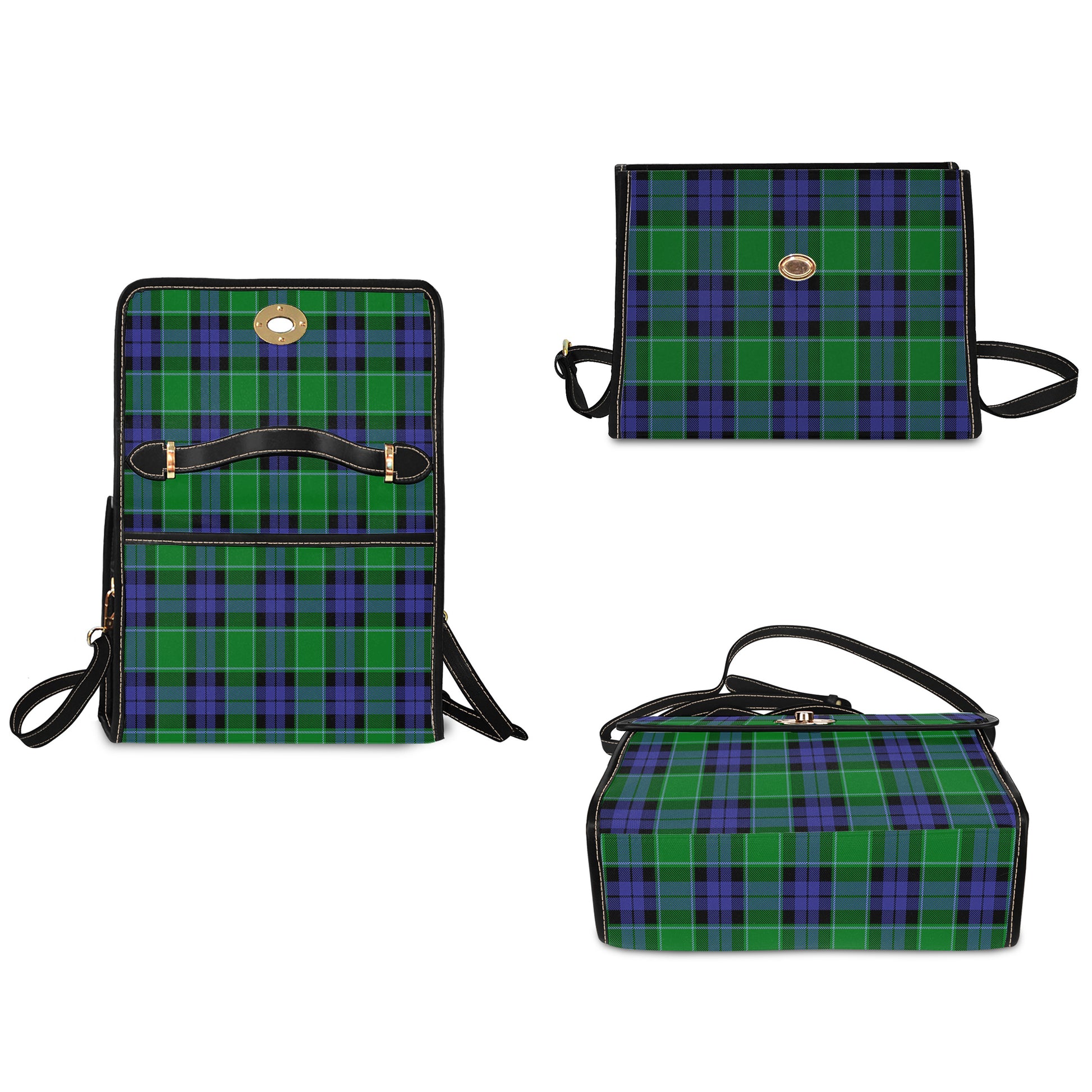 haldane-tartan-leather-strap-waterproof-canvas-bag