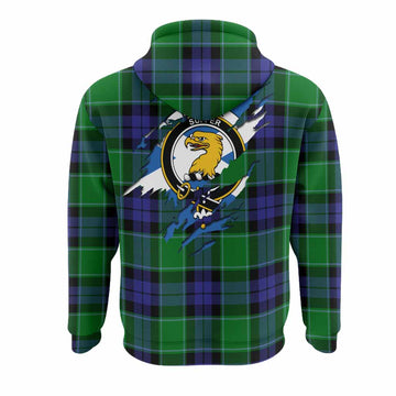 Haldane Clan Crest In Me Tartan Hoodie Scotland Flag Style