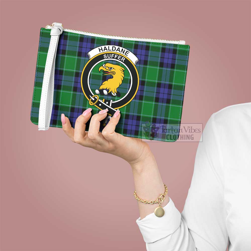 Tartan Vibes Clothing Haldane Family Crest Tartan Clutch Bag
