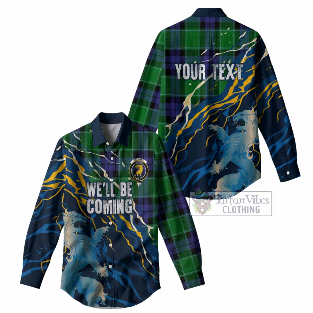 Haldane Scotland Tartan Women Casual Shirt WC2026 Football - We'll Be Coming