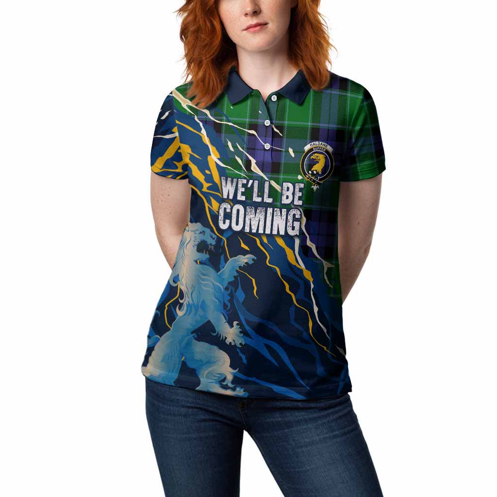 Haldane Scotland Tartan Women Polo Shirt WC2026 Football - We'll Be Coming