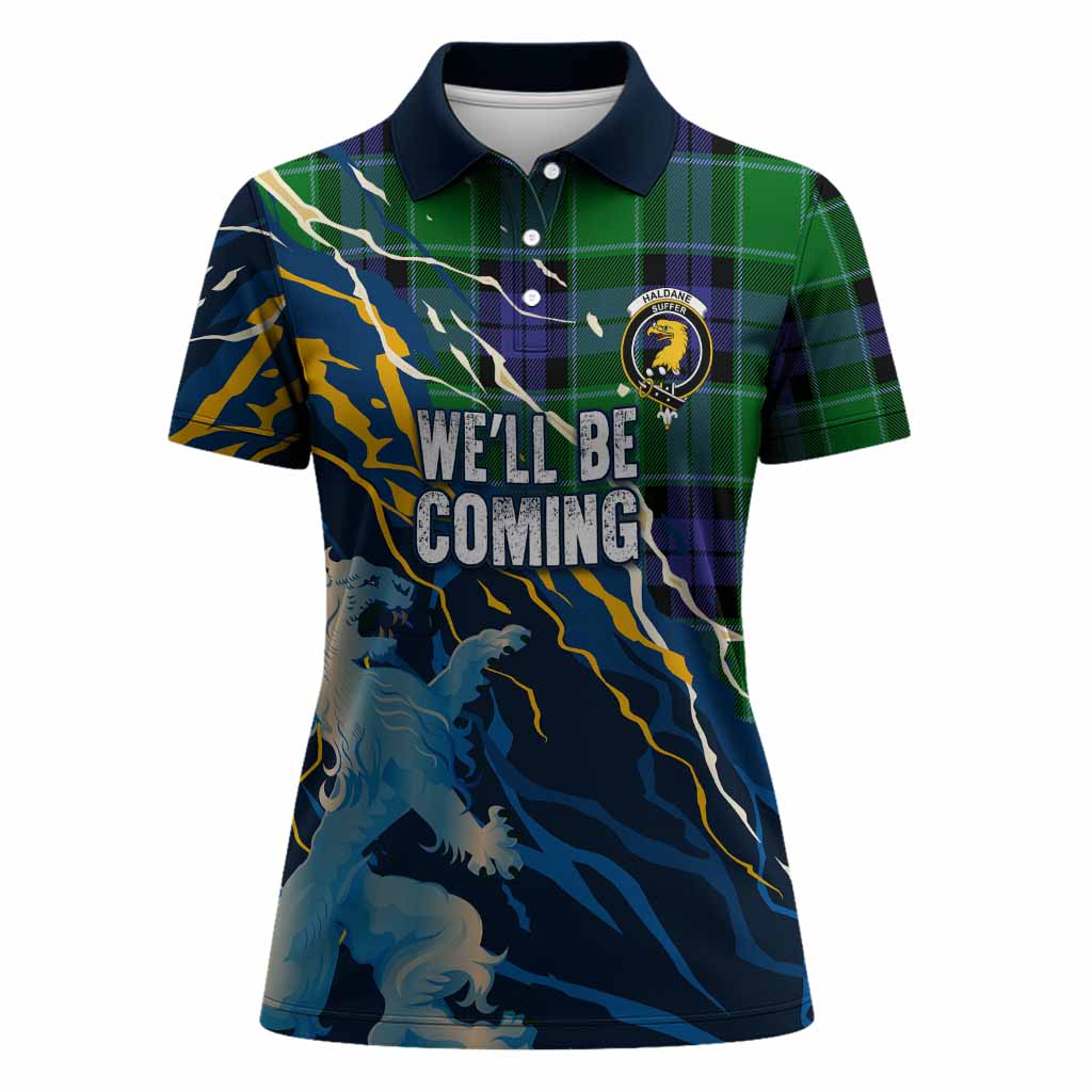 Haldane Scotland Tartan Women Polo Shirt WC2026 Football - We'll Be Coming