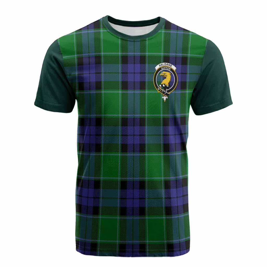 Haldane Tartan Accent Cotton T-shirt with Family Crest