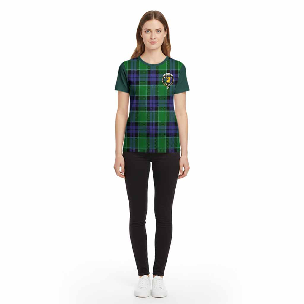 Haldane Tartan Accent Cotton T-shirt with Family Crest