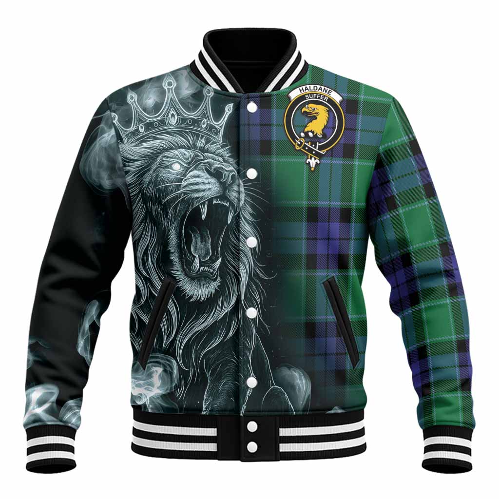 Haldane Tartan Baseball Jacket Roaring Lion Heritage