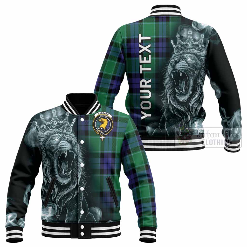 Haldane Tartan Baseball Jacket Roaring Lion Heritage