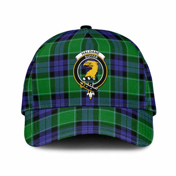 Haldane Tartan Classic Cap with Family Crest