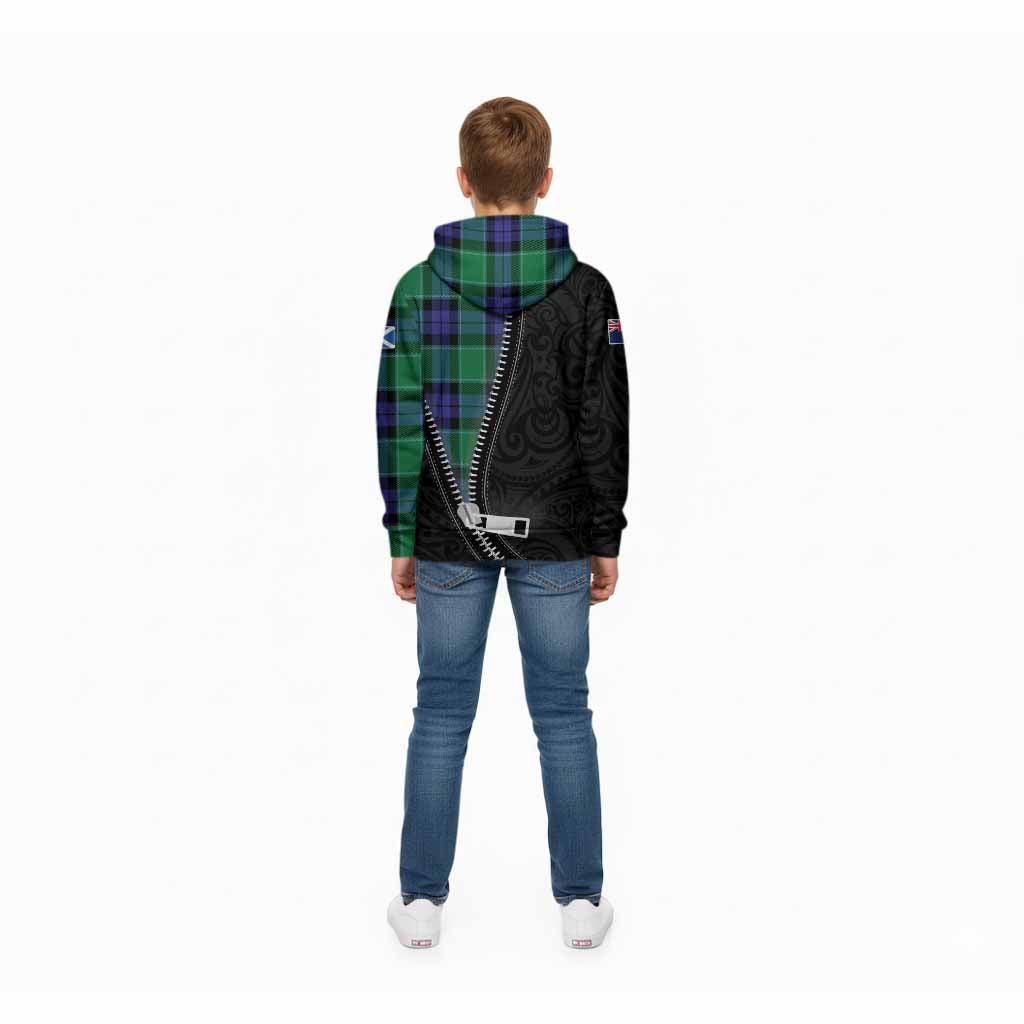 Haldane Tartan Kid Hoodie New Zealand Pattern Unique Zipper Stylized