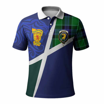 Haldane The Scottish Football Crest Polo Shirt Lion-Tartan Army
