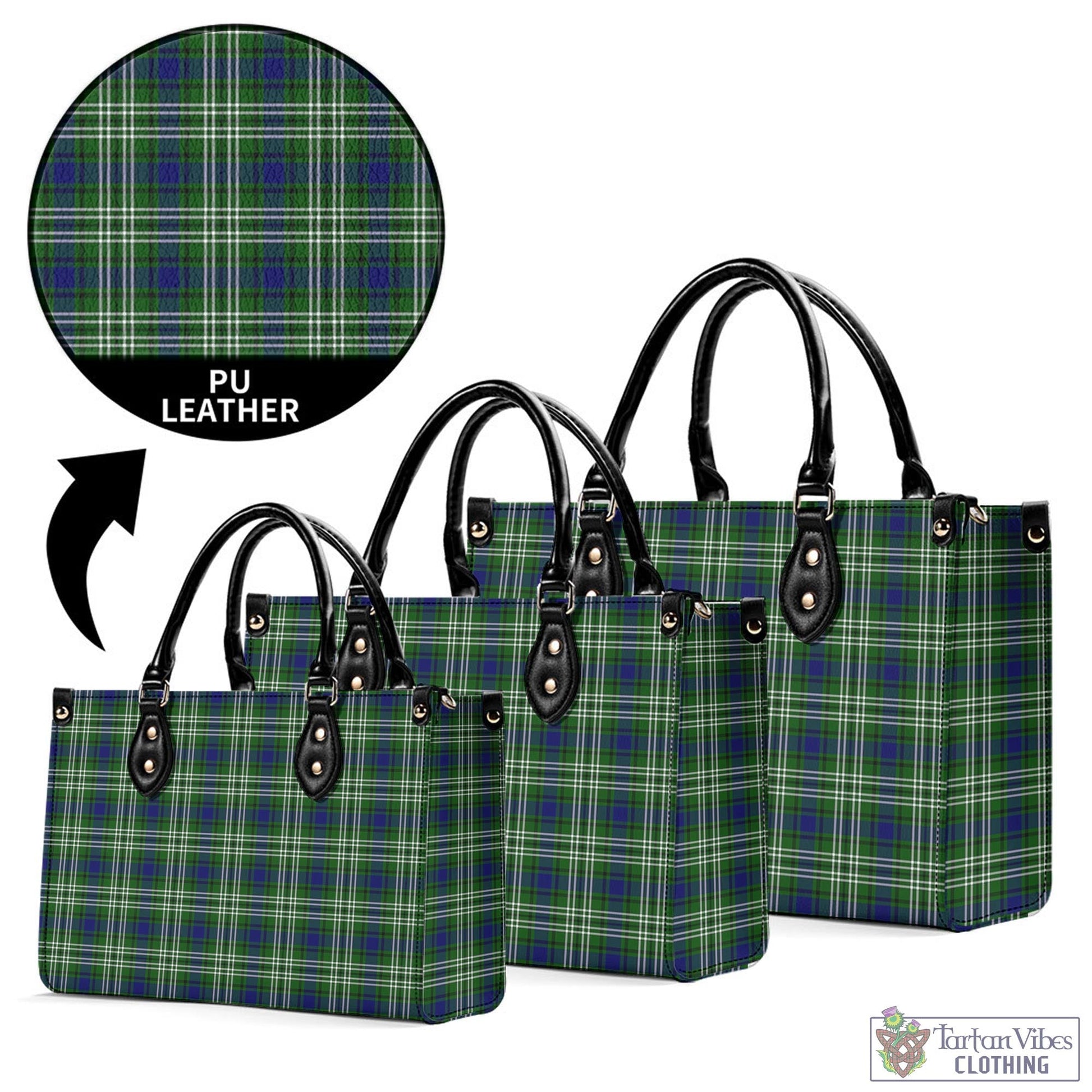 Haliburton Tartan Luxury Leather Handbags - Tartan Vibes Clothing