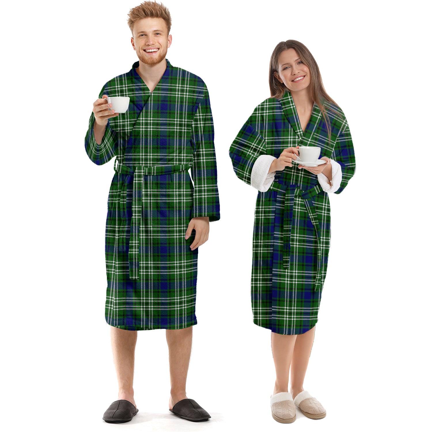 Haliburton Tartan Bathrobe Unisex S - Tartan Vibes Clothing