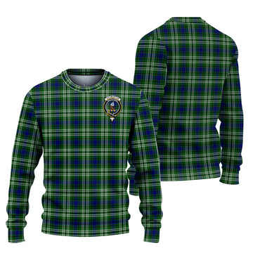 Haliburton Tartan Ugly Sweater with Family Crest Unisex - Tartan Vibes Clothing