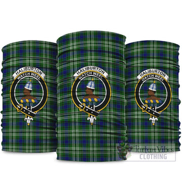 Haliburton Tartan Neck Gaiters, Tartan Bandanas, Tartan Head Band with Family Crest package One Size - Tartan Vibes Clothing