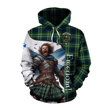 Haliburton Crest Tartan Cotton Hoodie Inspired by the Freedom of Scottish Warrior Pullover Hoodie XS - Tartan Vibes Clothing