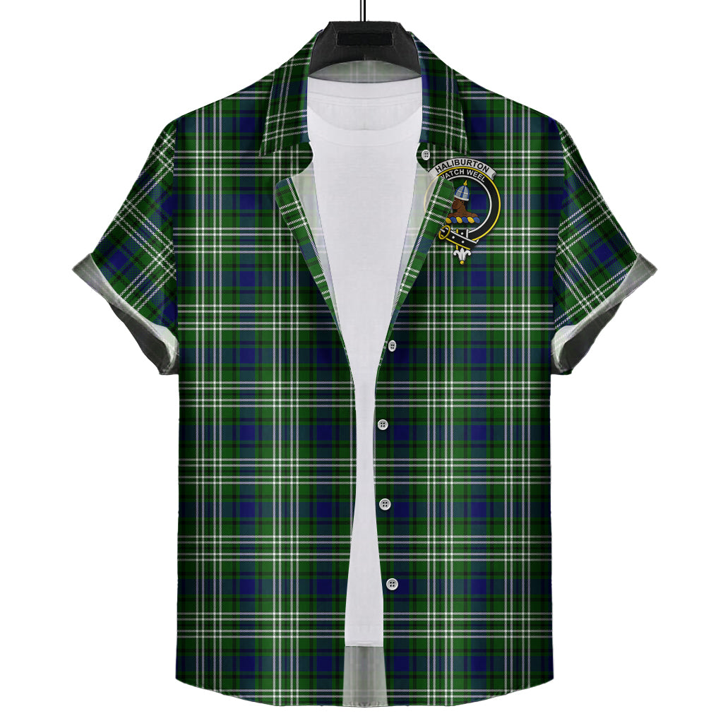 haliburton-tartan-short-sleeve-button-down-shirt-with-family-crest