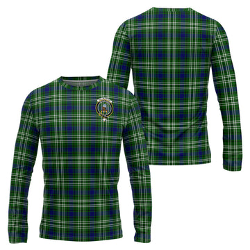 Haliburton Tartan Long Sleeve T-Shirt with Family Crest Unisex - Tartan Vibes Clothing