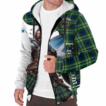 Haliburton Crest Tartan Sherpa Hoodie Inspired by the Freedom of Scottish Warrior Unisex S - Tartan Vibes Clothing