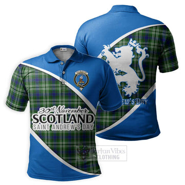 Haliburton Family Crest Tartan Polo Shirt Celebrate Saint Andrew's Day in Style Kid - Tartan Vibes Clothing