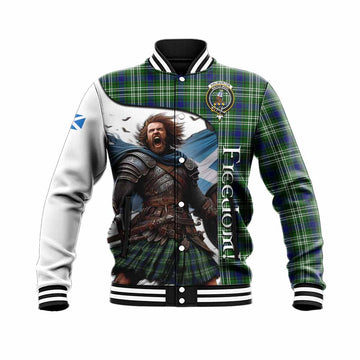 Haliburton Crest Tartan Baseball Jacket Inspired by the Freedom of Scottish Warrior Unisex - Tartan Vibes Clothing