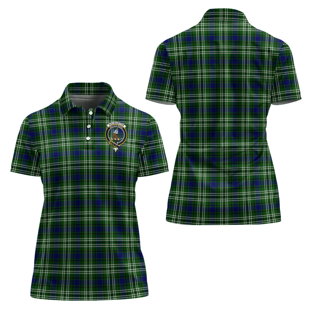 haliburton-tartan-polo-shirt-with-family-crest-for-women