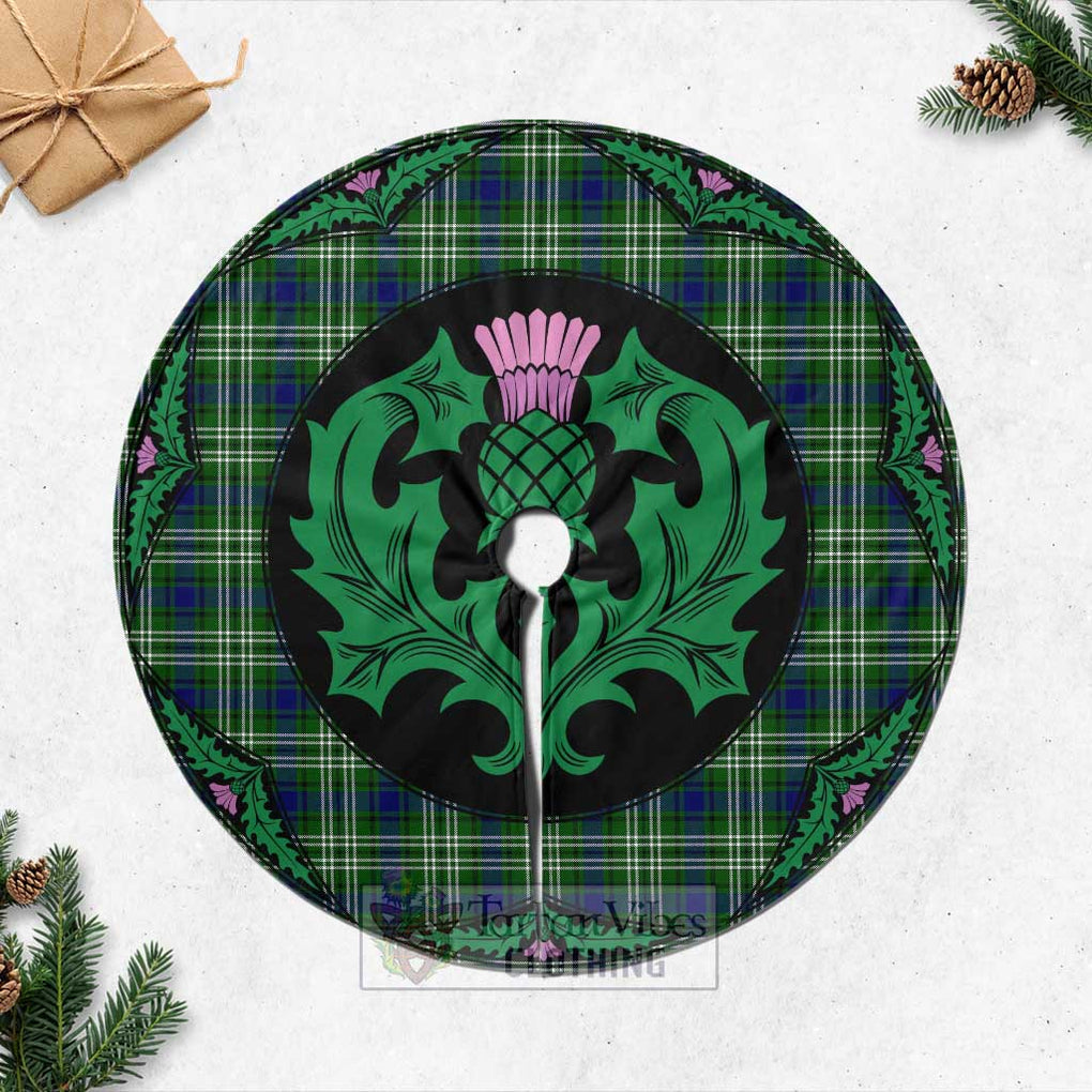 Haliburton Tartan Christmas Tree Skirt Scottish Thistle Style Casual Tree Skirts - Tartan Vibes Clothing