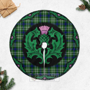Haliburton Tartan Christmas Tree Skirt Scottish Thistle Style Casual Tree Skirts - Tartan Vibes Clothing