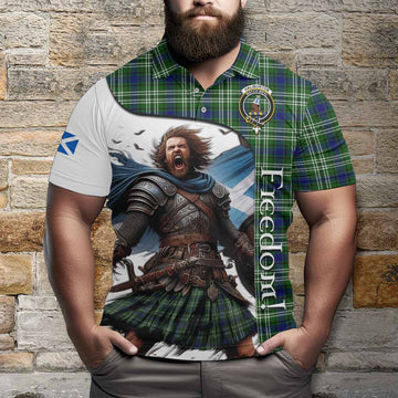 Haliburton Crest Tartan Polo Shirt Inspired by the Freedom of Scottish Warrior Kid - Tartan Vibes Clothing