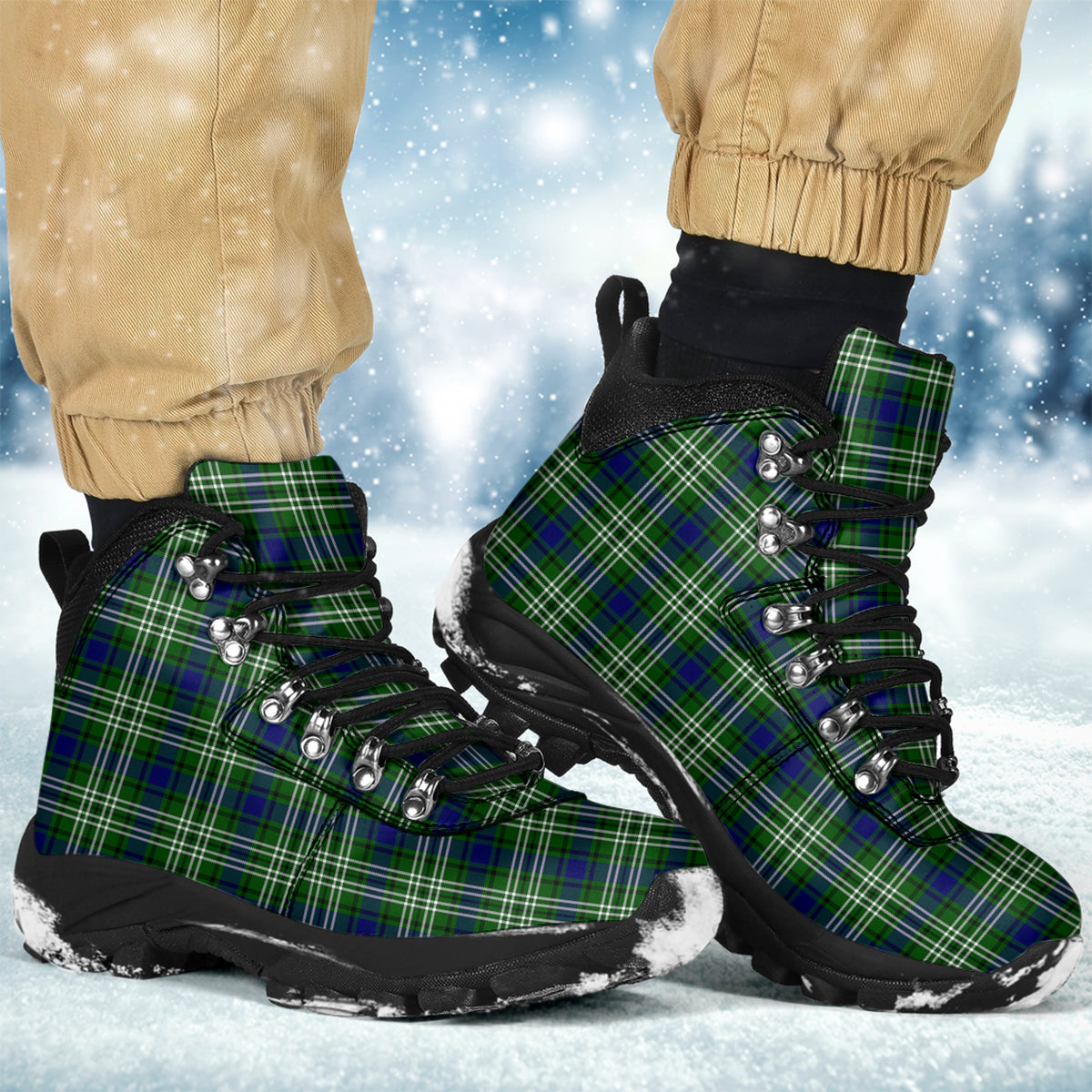 Haliburton Tartan Alpine Boots Men's Boots - Tartan Vibes Clothing