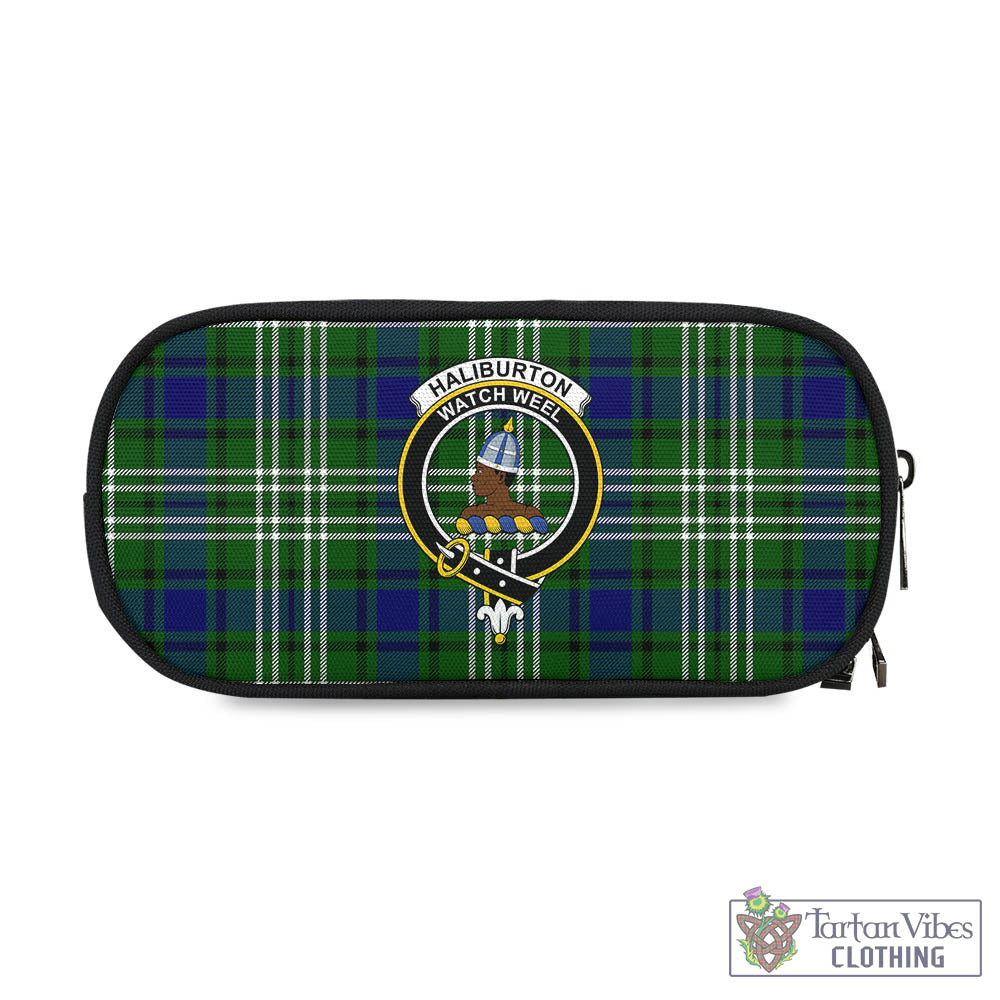 Haliburton Tartan Pen and Pencil Case with Family Crest One Size 4.13*8.74 inch - Tartan Vibes Clothing