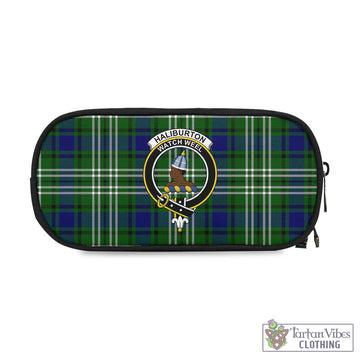 Haliburton Tartan Pen and Pencil Case with Family Crest One Size 4.13*8.74 inch - Tartan Vibes Clothing