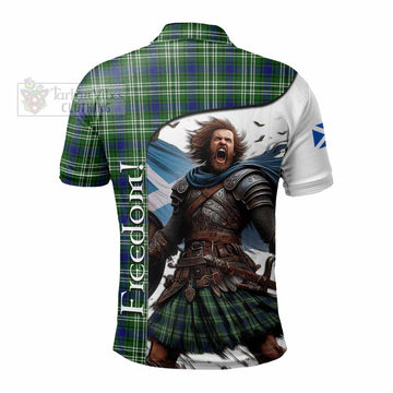 Haliburton Crest Tartan Polo Shirt Inspired by the Freedom of Scottish Warrior - Tartan Vibes Clothing