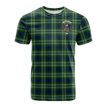 Haliburton Tartan T-Shirt with Family Crest - Tartan Vibes Clothing