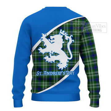 Haliburton Family Crest Tartan Ugly Sweater Celebrate Saint Andrew's Day in Style - Tartan Vibes Clothing