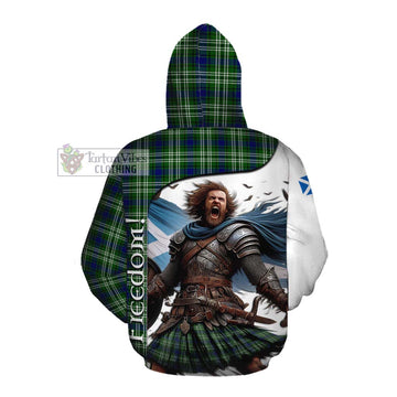 Haliburton Crest Tartan Cotton Hoodie Inspired by the Freedom of Scottish Warrior Pullover Hoodie - Tartan Vibes Clothing